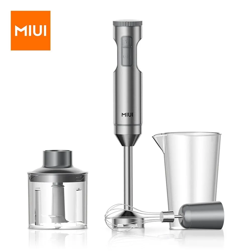 MIUI Hand Immersion Blender 1000W Powerful 4-in-1,Stainless 