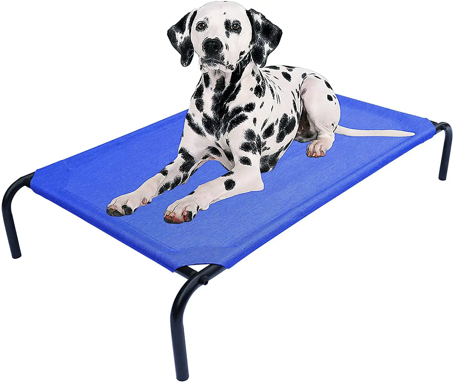 

Elevated Dog Bed, Raised Cooling Pet Cat Bed, 33" L x 19" W x 7.5" H (M, Blue) Blanket Mat Pet Product Accessories
