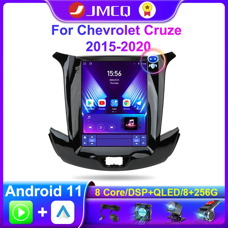 

JMCQ 2Din Android 11 For Chevrolet Cruze J300 2015 -2020 Car Radio Multimedia Video Player GPS CarPlay Stereo DVD Auto Head Unit