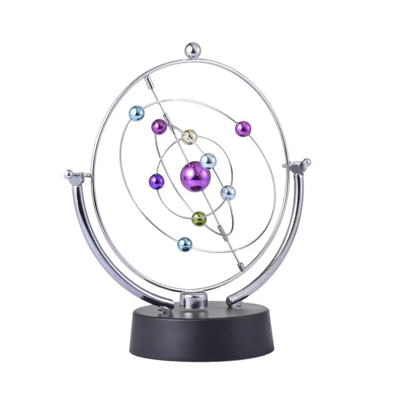 

New Motion Toy Kinetic Art Science Kit Office Decompression Toy Nine Planets Ornament Without Battery