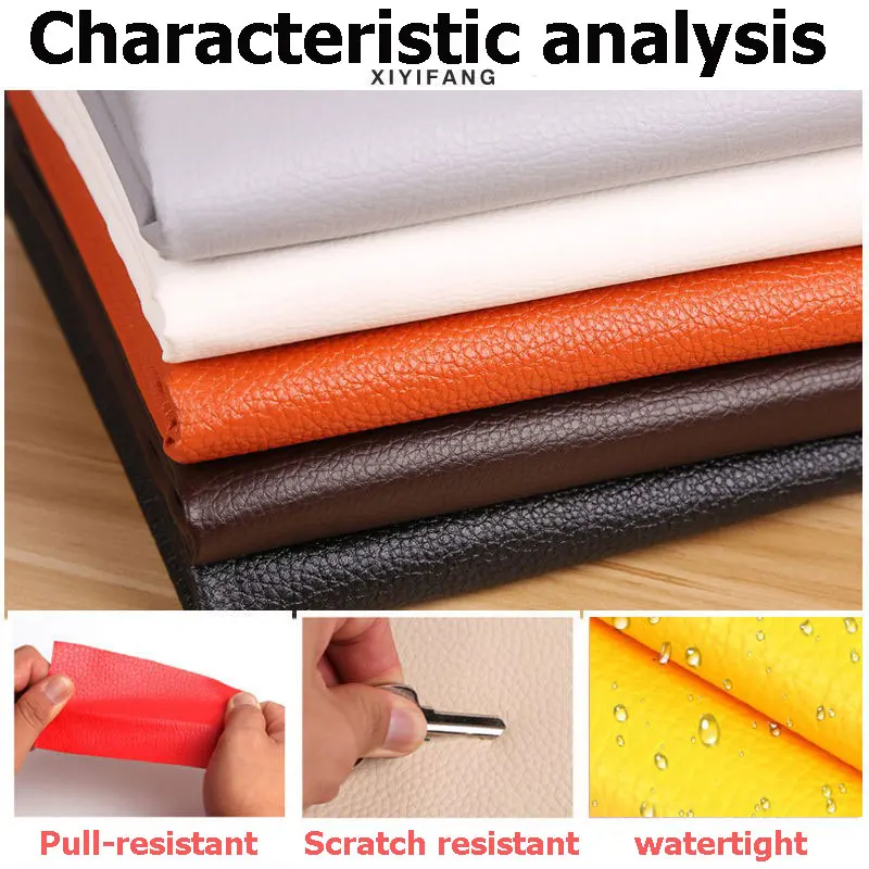 Пластырь кожаный самоклеящийся 20 см х 10 из полиуретана без глажки для ремонта