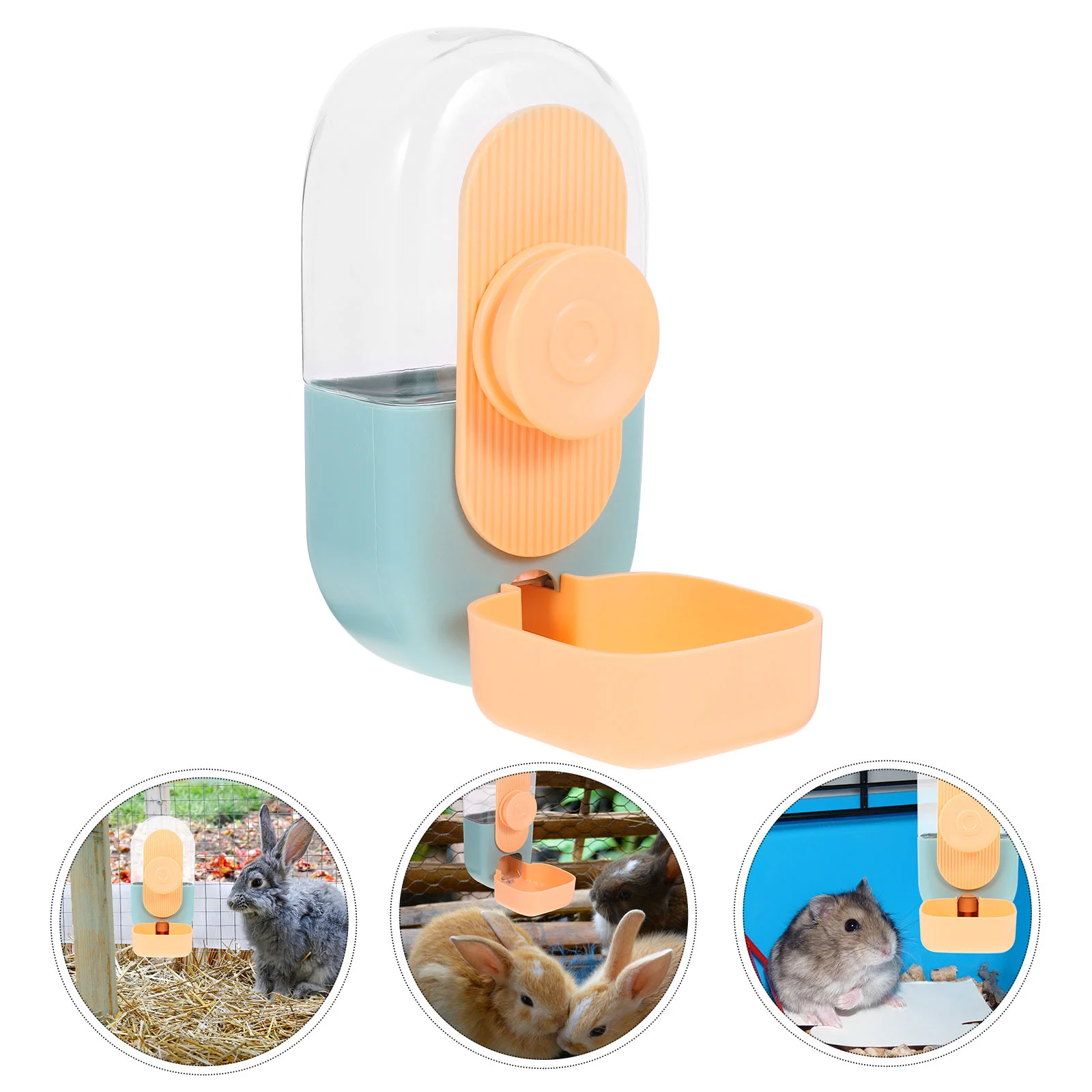 

Automatic Drinking Fountain Bunny Water Feeder Waterer Dispenser Rabbit Plastic Rabbits Feeding Tools