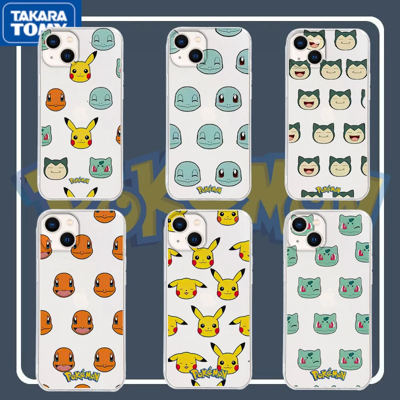 

Pokemon Pikachu Phone Case For IPhone 11 12 Pro MAX 7 Plus XS XR XS Max 13 Pro 7 8 6S transparent phone c Hot Silicone Case Gift