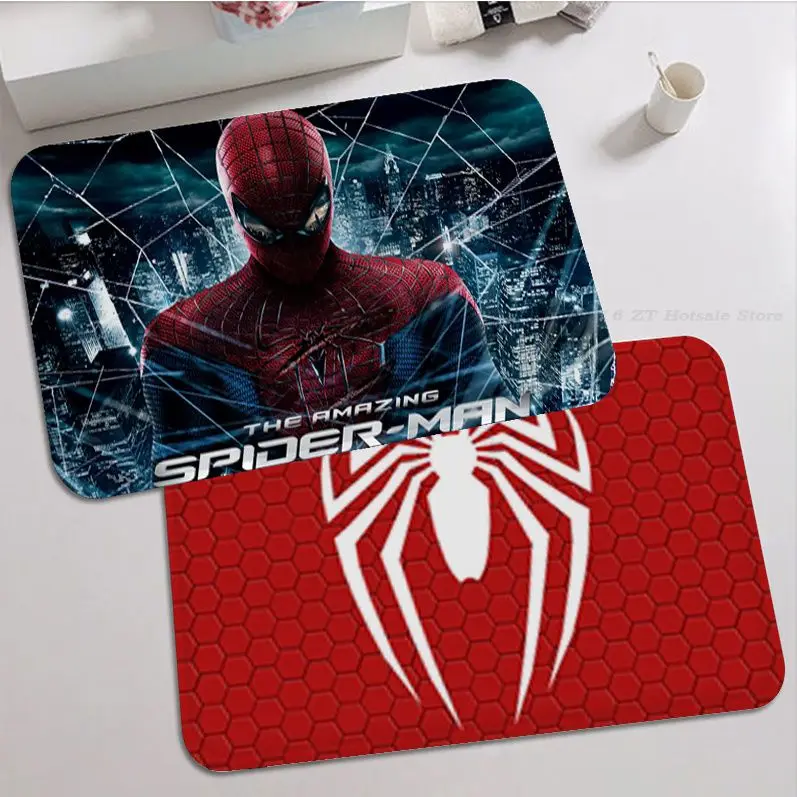 

Marvel Spider-Man Kitchen Mat INS Style Soft Bedroom Floor House Laundry Room Mat Anti-skid Bedside Area Rugs