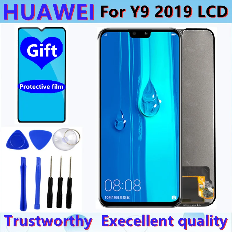 

1PCS Catteny For Huawei Y9 2019 Lcd JKM-LX1 JKM-LX2 JKM-LX3 Touch Screen Digitizer Enjoy 9 Plus Display Assembly Free Tools