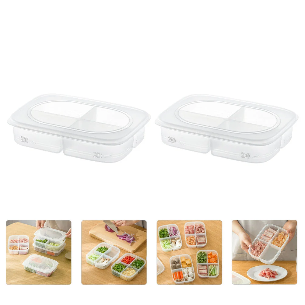 

2 шт., прозрачные органайзеры для холодильника