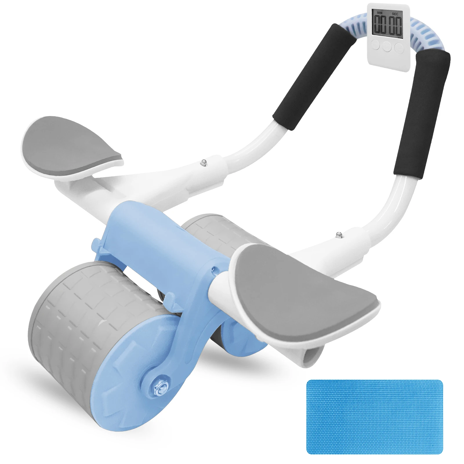 

2023 New Automatic Rebound Ab Abdominal Exercise Roller Wheel with Elbow Support and Timer Abs Roller Wheel Core Drop Shiiping