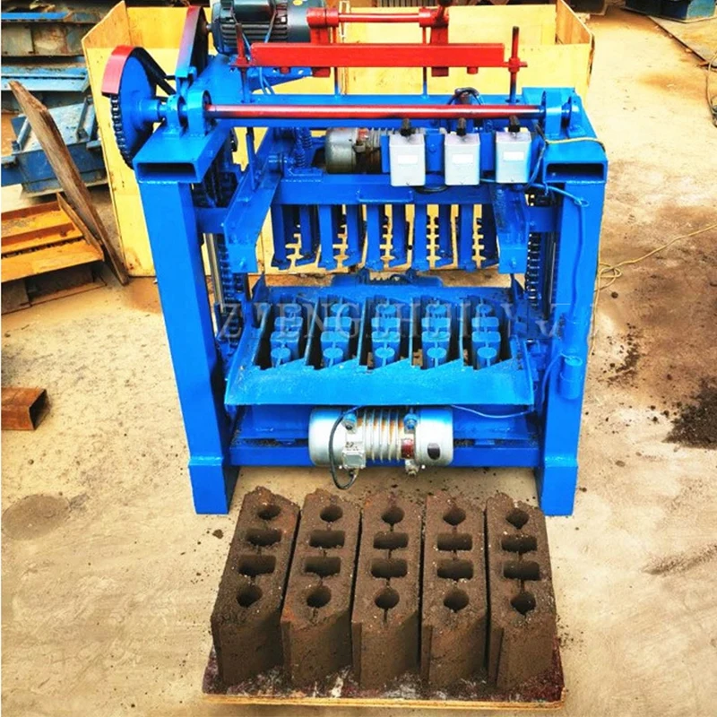 

YUGONG 2023 Semi-auto Interlocking Concrete Brick Block Maker Machine Free Trolley Cement Brick Making Machine