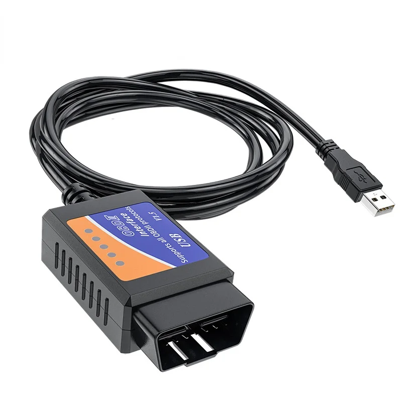 

Автомобильный считыватель кодов OBD/OBDII OBD2 сканер ELM327 USB автомобильный диагностический инструмент Интерфейс V1.5 Версия для кода неисправност...