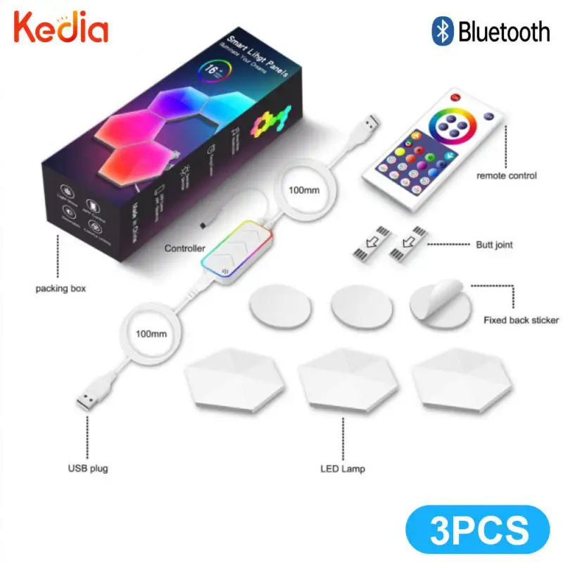 

Remote Control Smart Light Panels Wifi Voice Control Work With Alexa Google Home Rgbic Light Tuya Induction Lamp