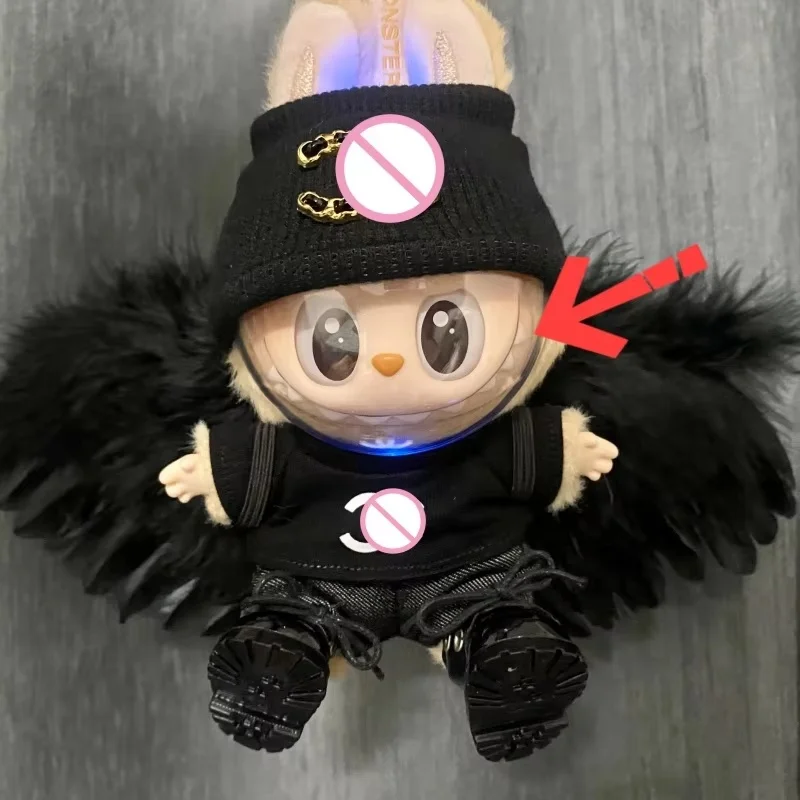 Высокое качество кукла Монстры Лабубу прозрачный защитный чехол прозрачная