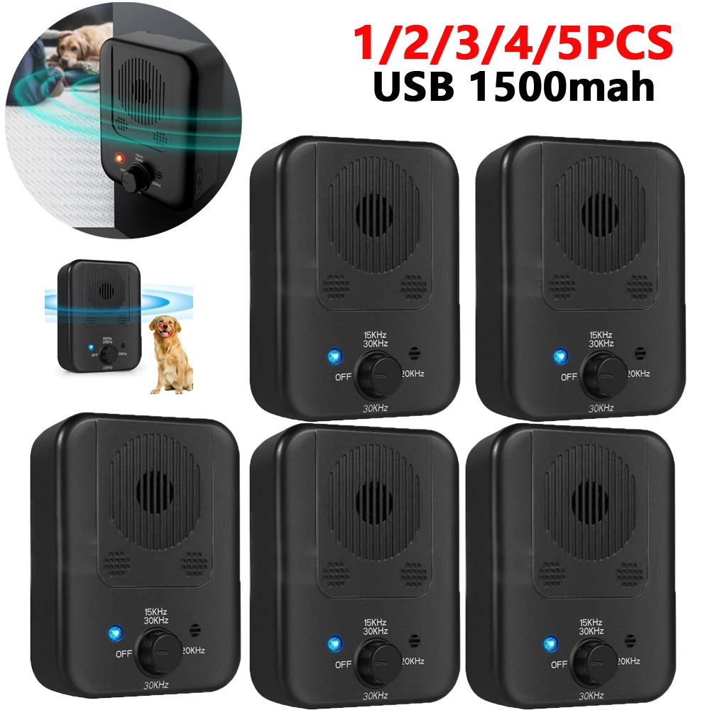 

5 шт., ультразвуковые ограничители лая для собак