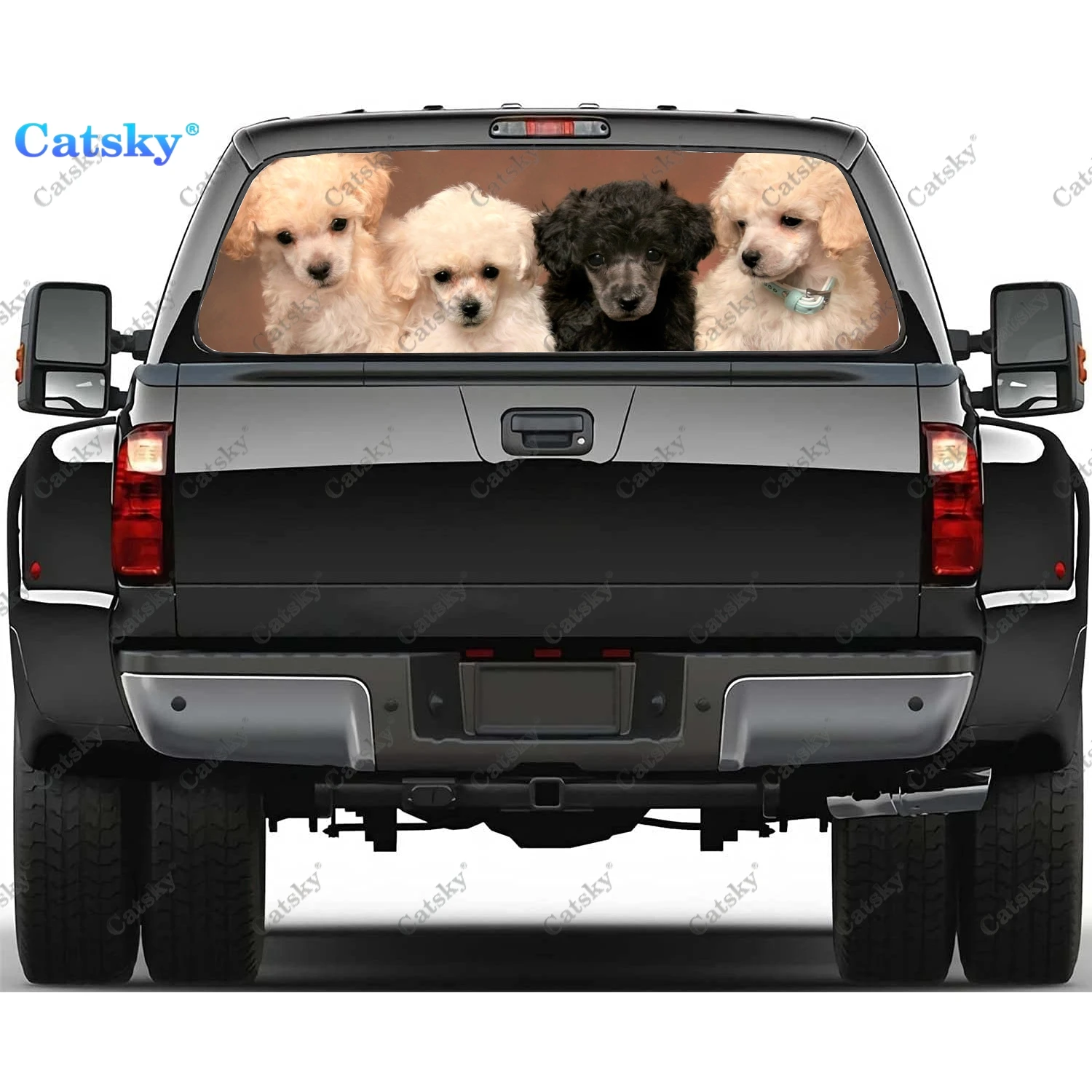 

Переводные картинки для заднего стекла грузовиков, Переводные картинки для окон пикапа, тинт для заднего стекла, графические перфорированные виниловые наклейки для грузовиков