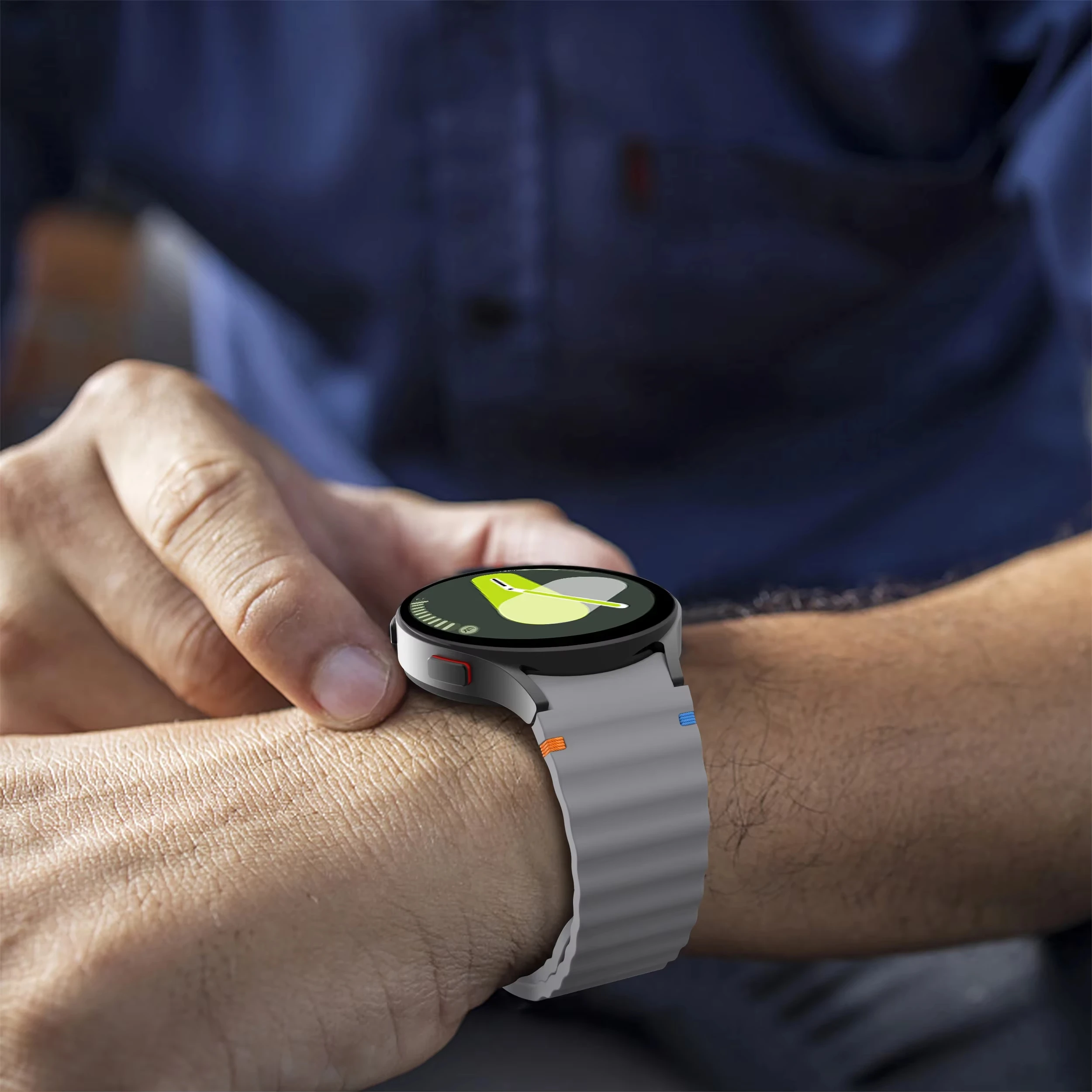 Ремешок силиконовый для Samsung Galaxy Watch 7 FE 6 4 Classic 5 pro, оригинальный браслет для Galaxy Watch 6 7, 44 мм 40 мм 43 мм 47 мм 45 мм (art.: 3920c95ff0d44) - 3920c95ff0d44
