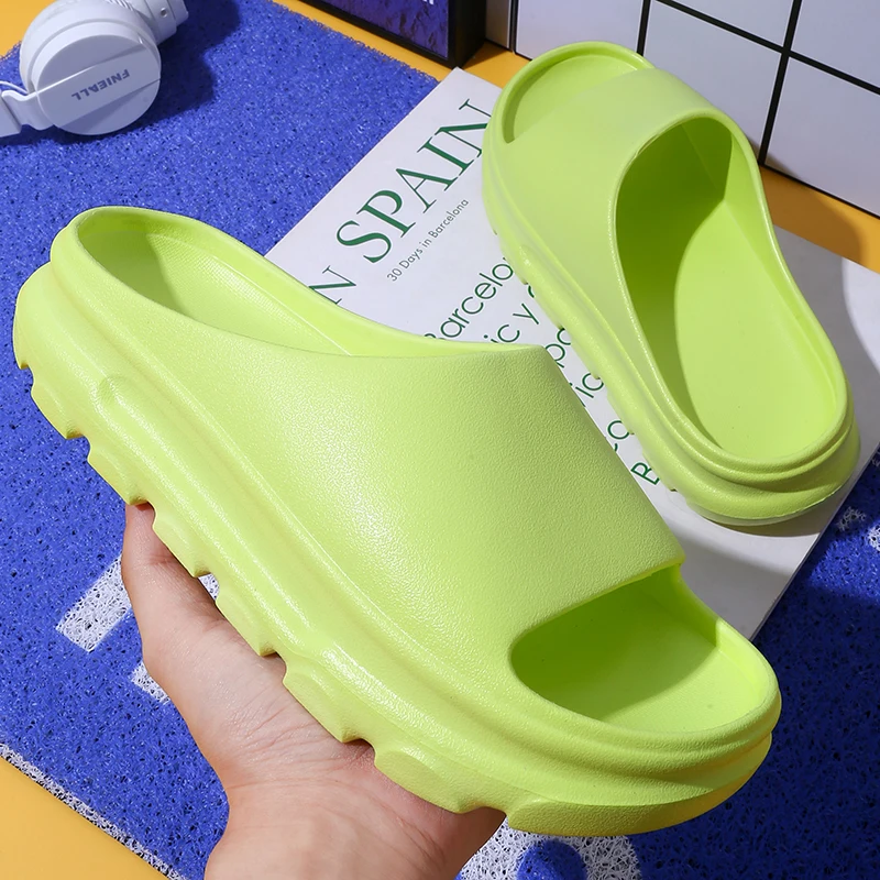 

Шлепанцы из ЭВА для мужчин и женщин, Нескользящие сандалии для дома и душа, Повседневная пляжная обувь для ванной комнаты, лето 2022