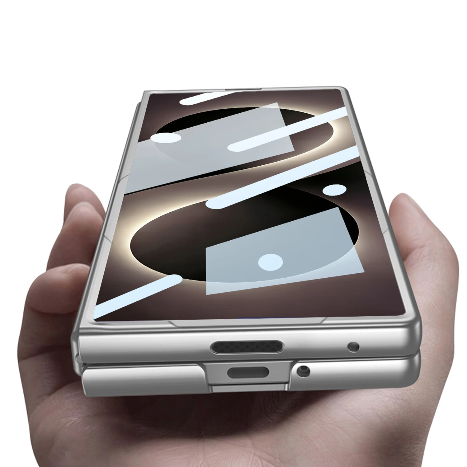 Фото Чехол GKK Matte Slim для Samsung Galaxy Z Fold 8 Ultra ZFold8, тонкий, жесткий, из поликарбоната, с отсеком для стилуса, защитная пленка из стекла 9H HD, в комплекте стилус. №5