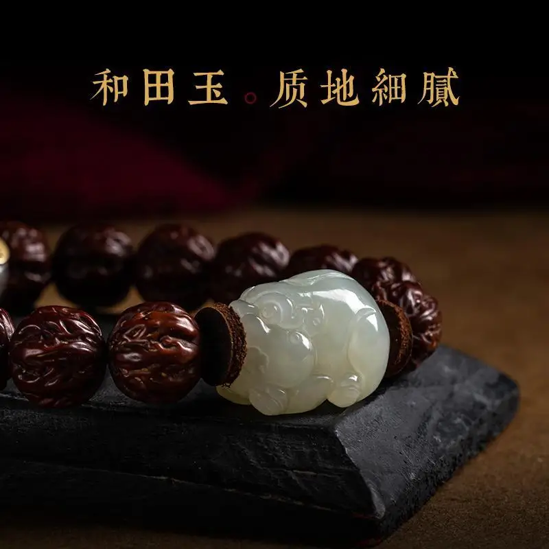 UMQ новая фиолетовая Золотая мышь резьба по Бодхи 12 знаков зодиака Будда и Тянь