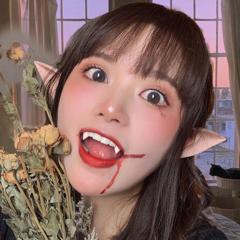 2 шт. декоративные клыки вампира на Хэллоуин | Дом и сад