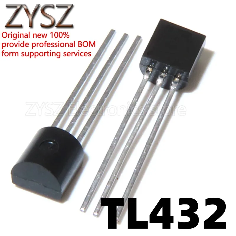 

100PCS TL432 TL432A TL432AA AZ432 AX432 in-line TO92