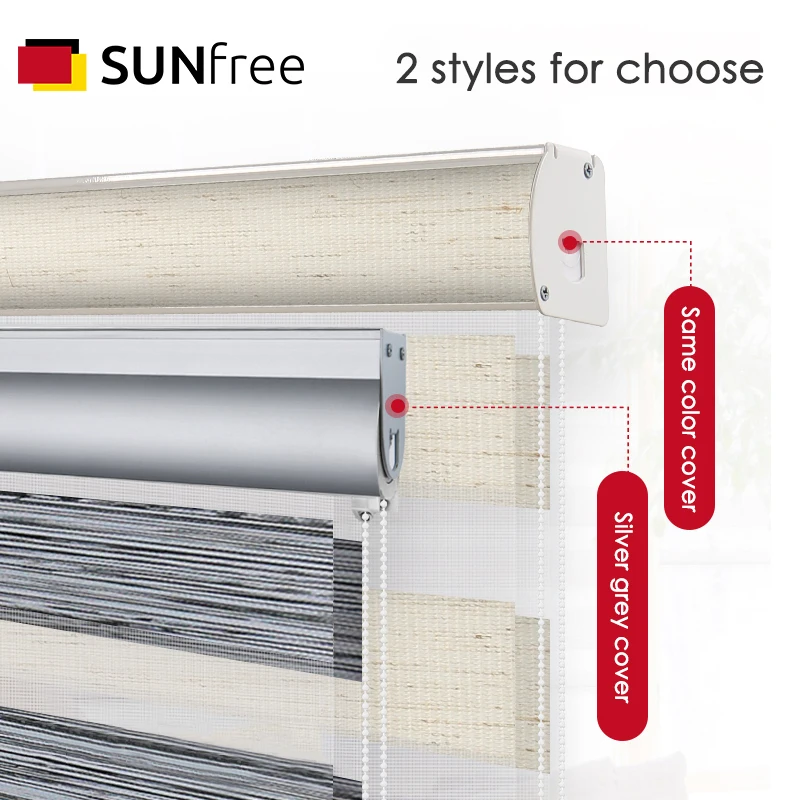 Жалюзи Зебра с большим коэффициентом затенения 85% дневные и ночные жалюзи для