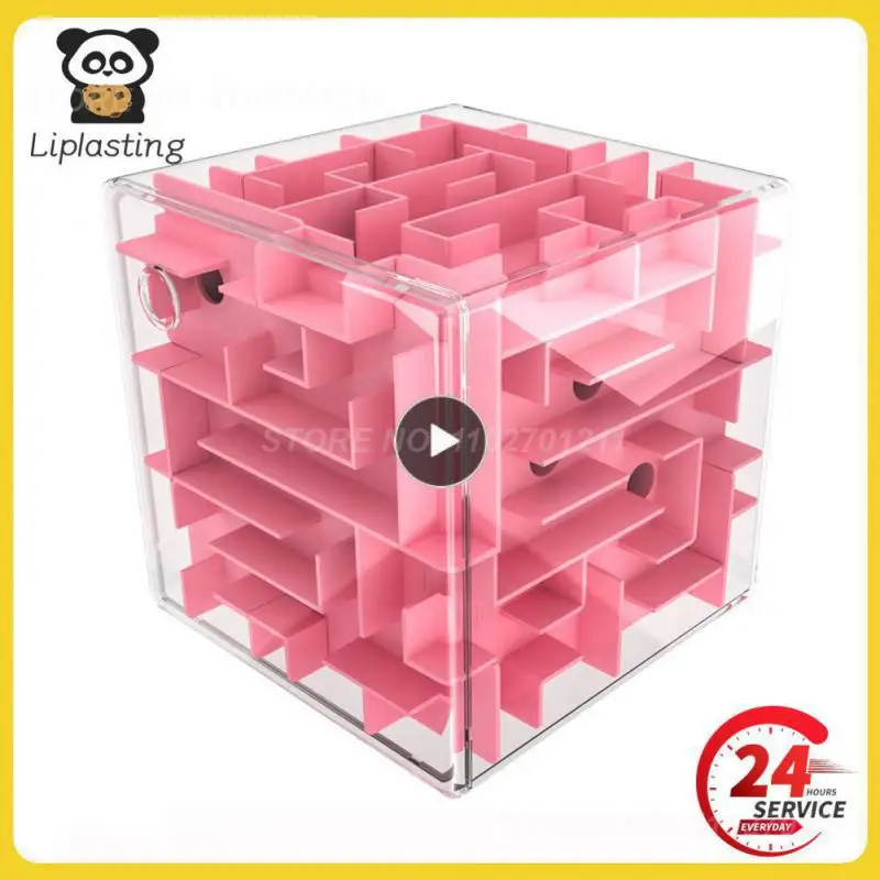 

Cube Toys Not Easily Damaged Cube Six Sided Puzzle Rolling Ball 3d Cube Convenient Observation Stereo Maze