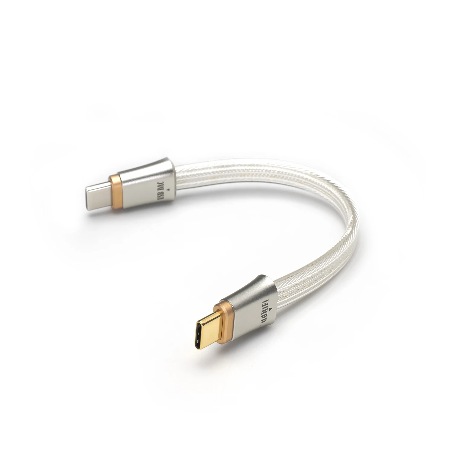 Фото DD ddHiFi TC19CC (Comet) Флагманский цифровой сигнальный кабель USB-C - USB-C OTG из чистого серебра, четырехпроводная параллельная конструкция, 10 см. №1