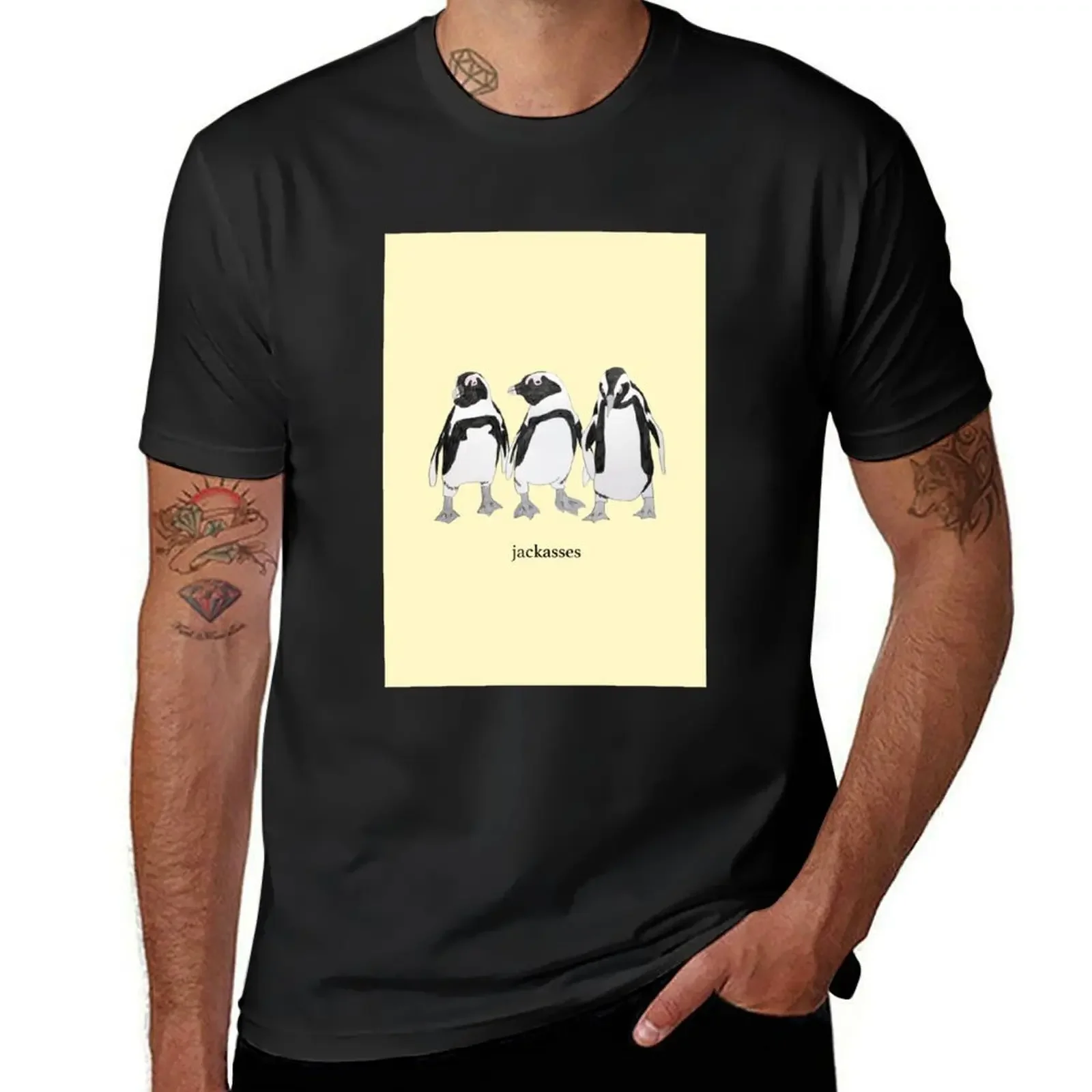 Футболка Jackasses футболки для мужчин и мальчиков белая мужская одежда больших