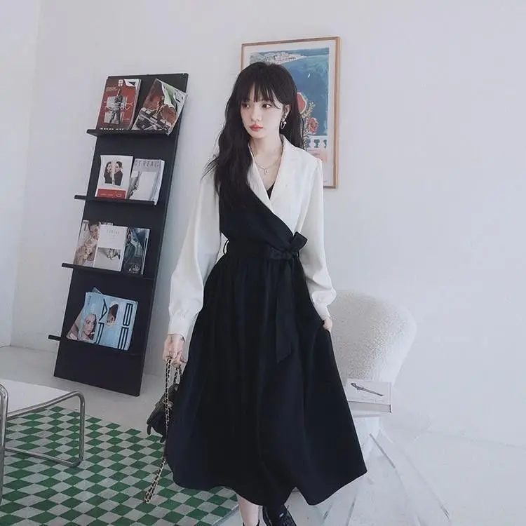 

Design Sense Upscale Suit Dress 2022 Spring Latest Fashion Women's Long Sleeve Dress