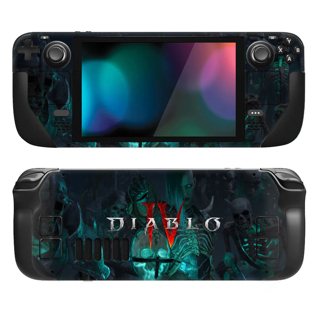 

diablo 4 Style Skin Vinyl for Steam Deck Console Full Set Protective Decal Wrapping Cover For Valve Console Premium Stickers