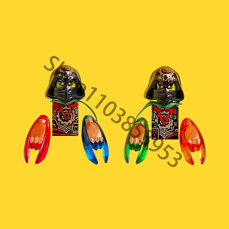 Аниме мультфильм ТВ Shinobi Time Twins Krux Acronix строительные блоки сборка игрушек кирпичи