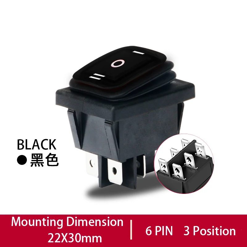 

Кулисный переключатель KCD4 красный 30А 250В