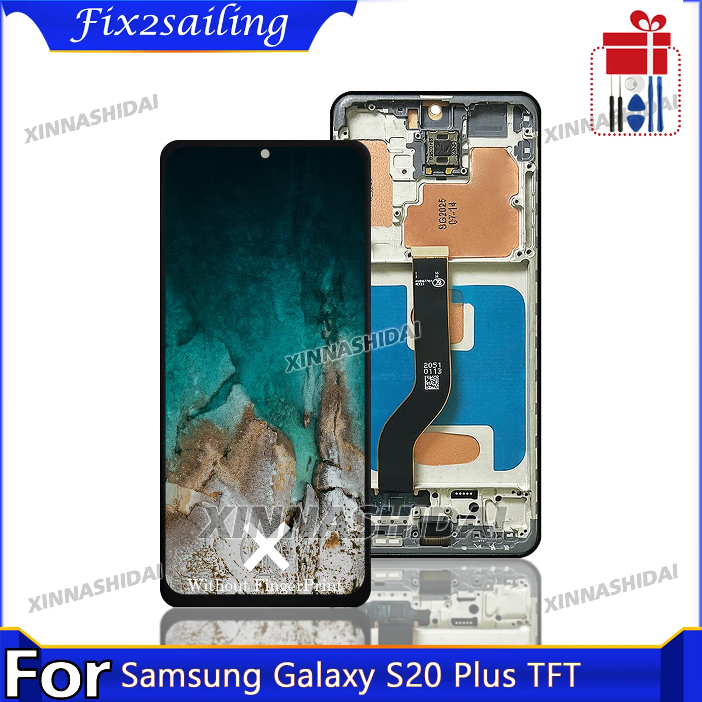 Фото Высококачественный TFT ЖК-экран для Samsung S20 Plus для SAMSUNG S20 Plus G985F Дисплей ЖК-экрана с сенсорным дигитайзером в сборе №5
