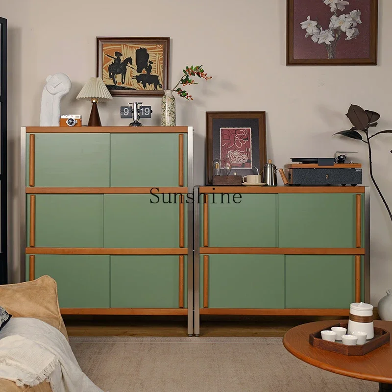 Стеллаж для хранения на крыльце Bauhaus старинный комбинированный шкаф из цельного