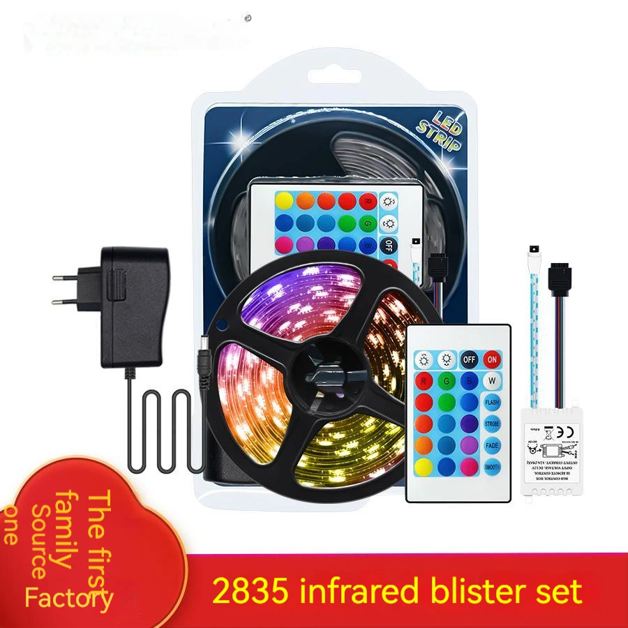 

Atmosphere Light Led5M 54 Lights/m 12V Blister Packaging Drop Glue Waterproof 2835Rgb Colorful Discoloration 270