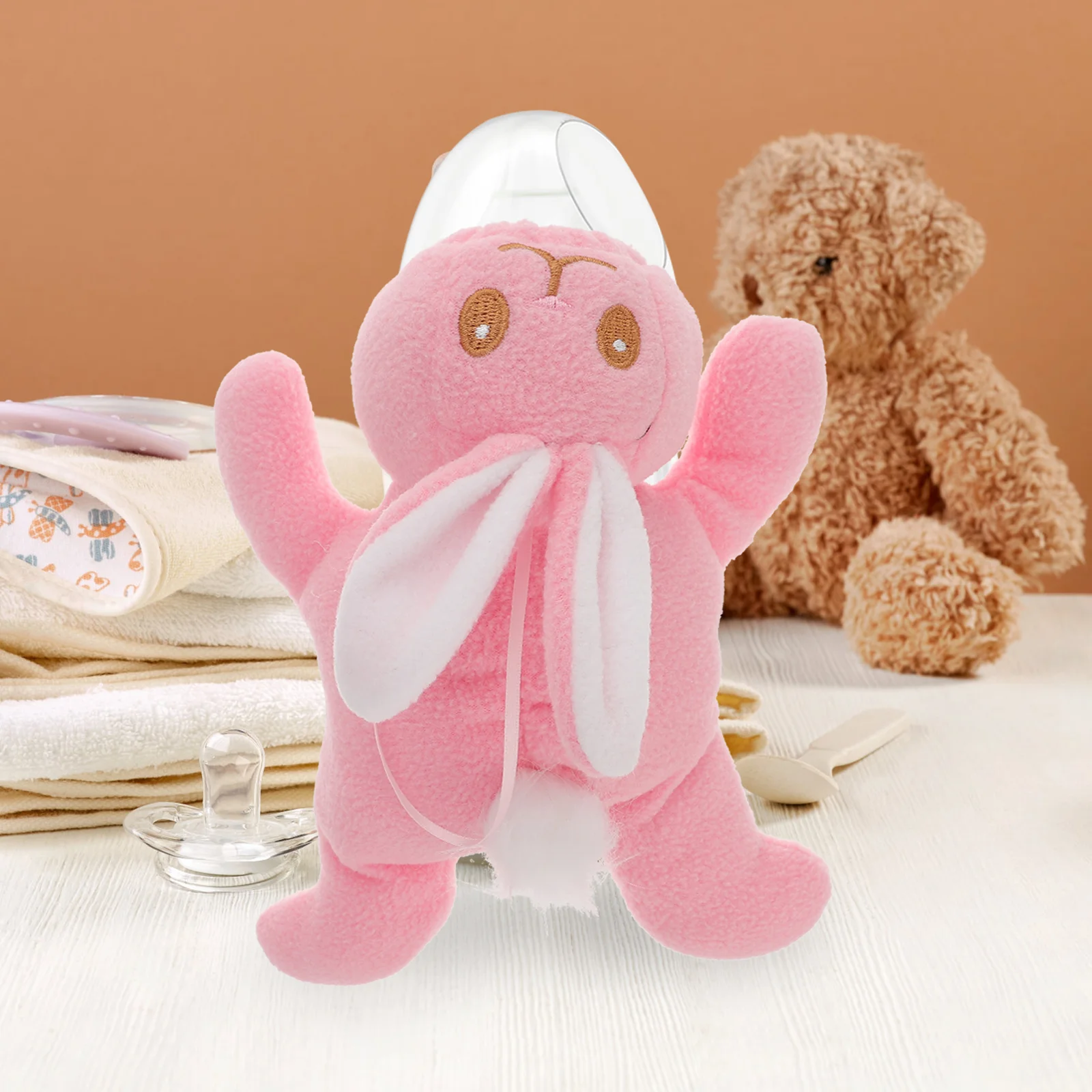 

Bottle Cover Feeder Bottle Keep Warm Holder Rabbit Bottle Sleeve Plush Feeding Bottle Insulated Warmer for Newborn Infant