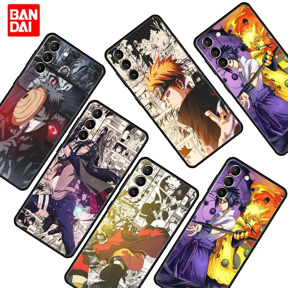 

Naruto Uchiha Sasuke Case for Samsung Galaxy A12 A52 S20 FE A51 A50 S21 A21s Ultra Cover Matte Black Silicone Couple Trend Coque