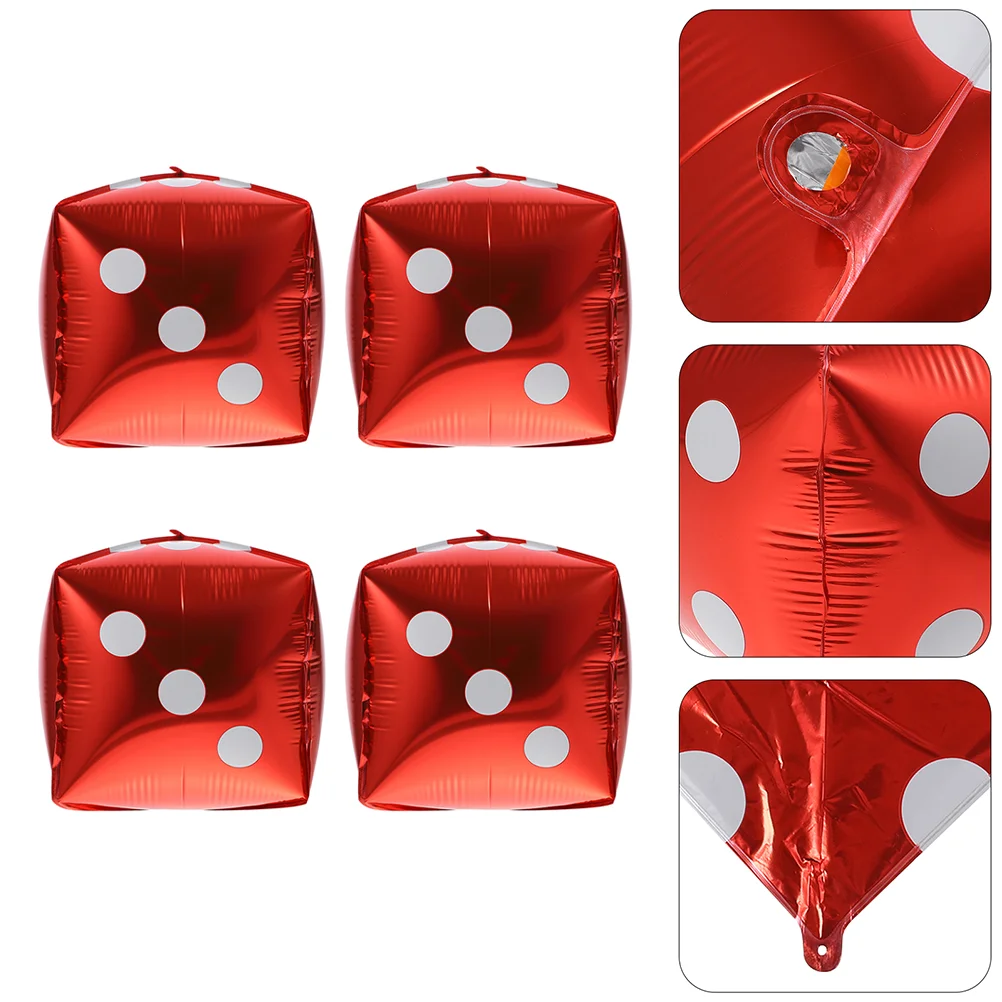 

Balloon Party Balloons Square Casino Decorshaped Birthday Theme Present Boxcube 90S Decoration Decorations Baby Shower Wedding