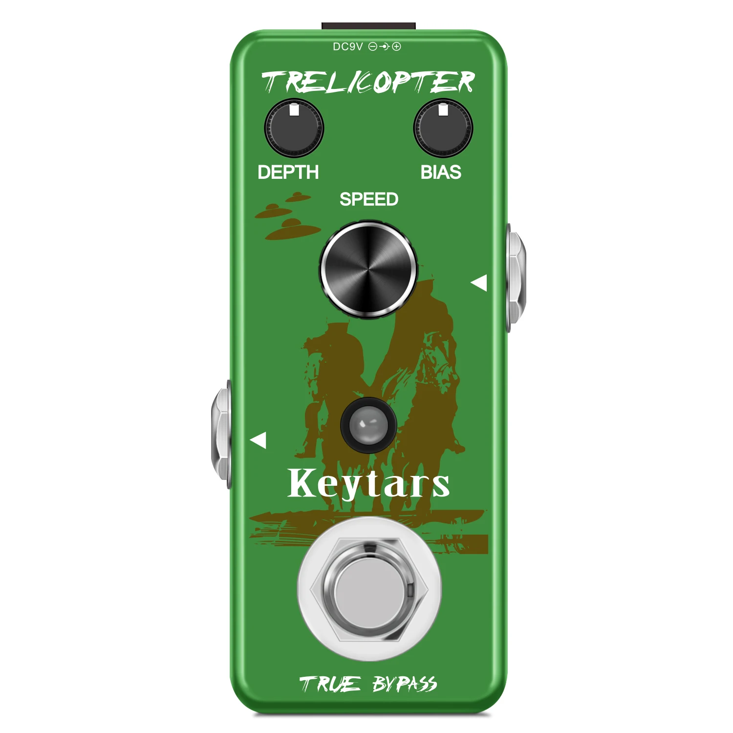 

Keytars Guitar Trelicopter Effects Pedal Guitar Tremolo Pedals Classic Optical Tremolo Tone Mini Size With True Bypass LEF-327
