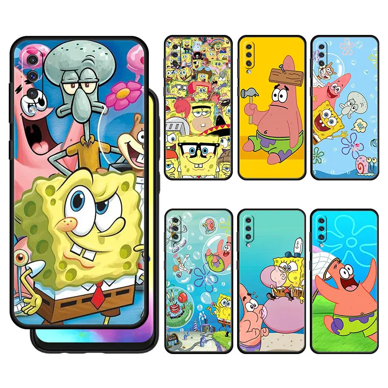 

SpongeBob Patrick Star Phone Case for Samsung Galaxy A50 A70 for Oppo Realme 8 8i C21 for MOTO G30 G60 G9 Play Nokia X100 Cover
