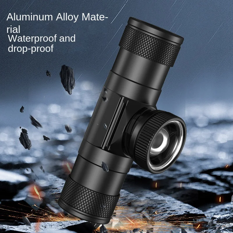 Новый Прочный фонарь многофункциональный с регулируемым фокусом и зарядкой типа