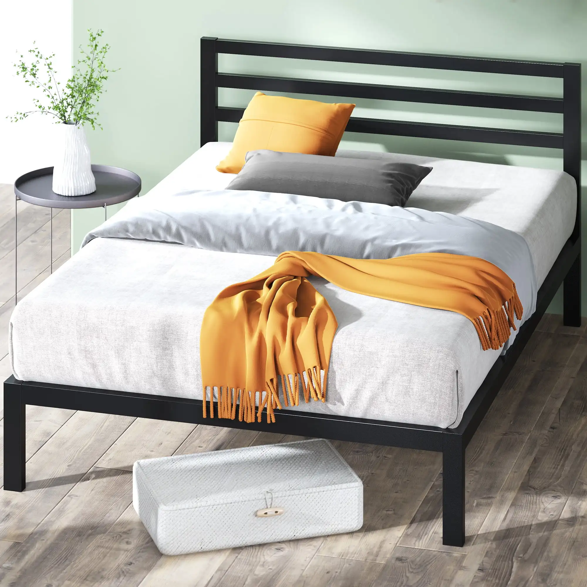 With Headboard, Queen