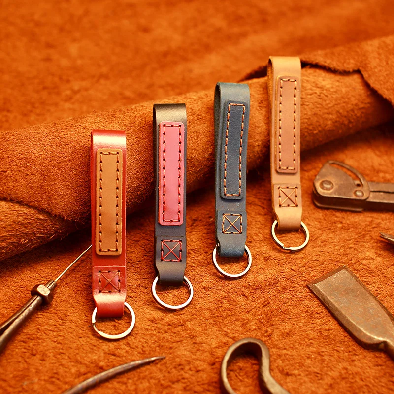 

Car Keychain JDM Anti Loss Belt High-end Leather Minimalist for Bmw MINI Audi Hyundai Honda Toyota Mazda Benz Car Accessories