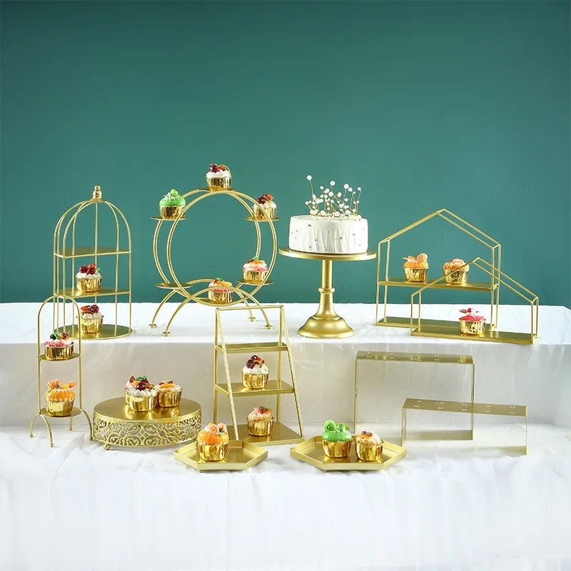 Стабильный металлический десертный стол топпер для торта подставка кекса