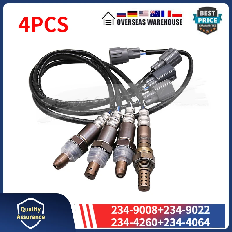 4 шт., кислородный O2-датчик Lambda для 2008 2009 2010 2011 Lexus ES350 Toyota Avalon Camry 234 л V6 9008-234 9022-234 4260-234 4064- 4 шт., кислородный O2-датчик Lambda для 2008 2009 2010 2011 Lexus ES350 Toyota Avalon Camry 234 л V6 9008-234 9022-234 4260-234 4064-