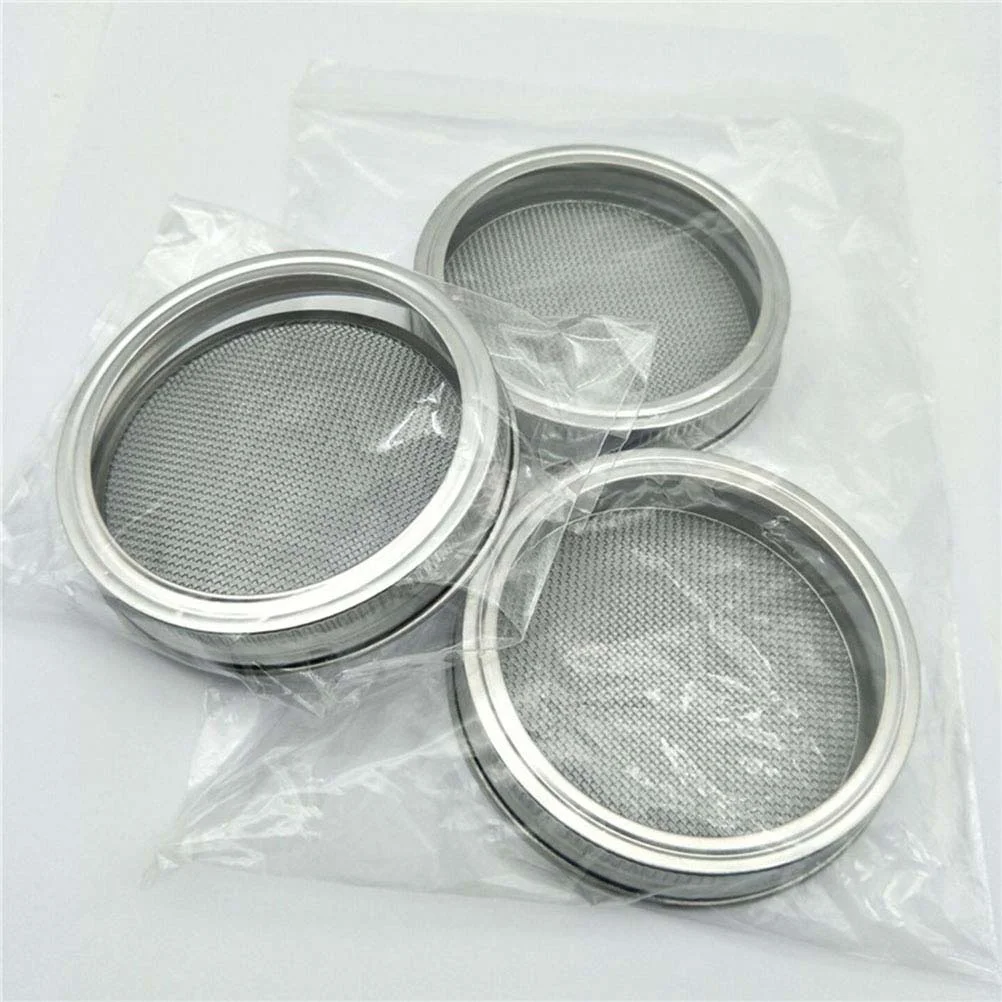 

Sprouting Lid Jar Lids Mason Screen Sprout Mesh Strainer Canning Kit Jars Sprouts Bean Growing Wide Alfalfa Broccoli Tray