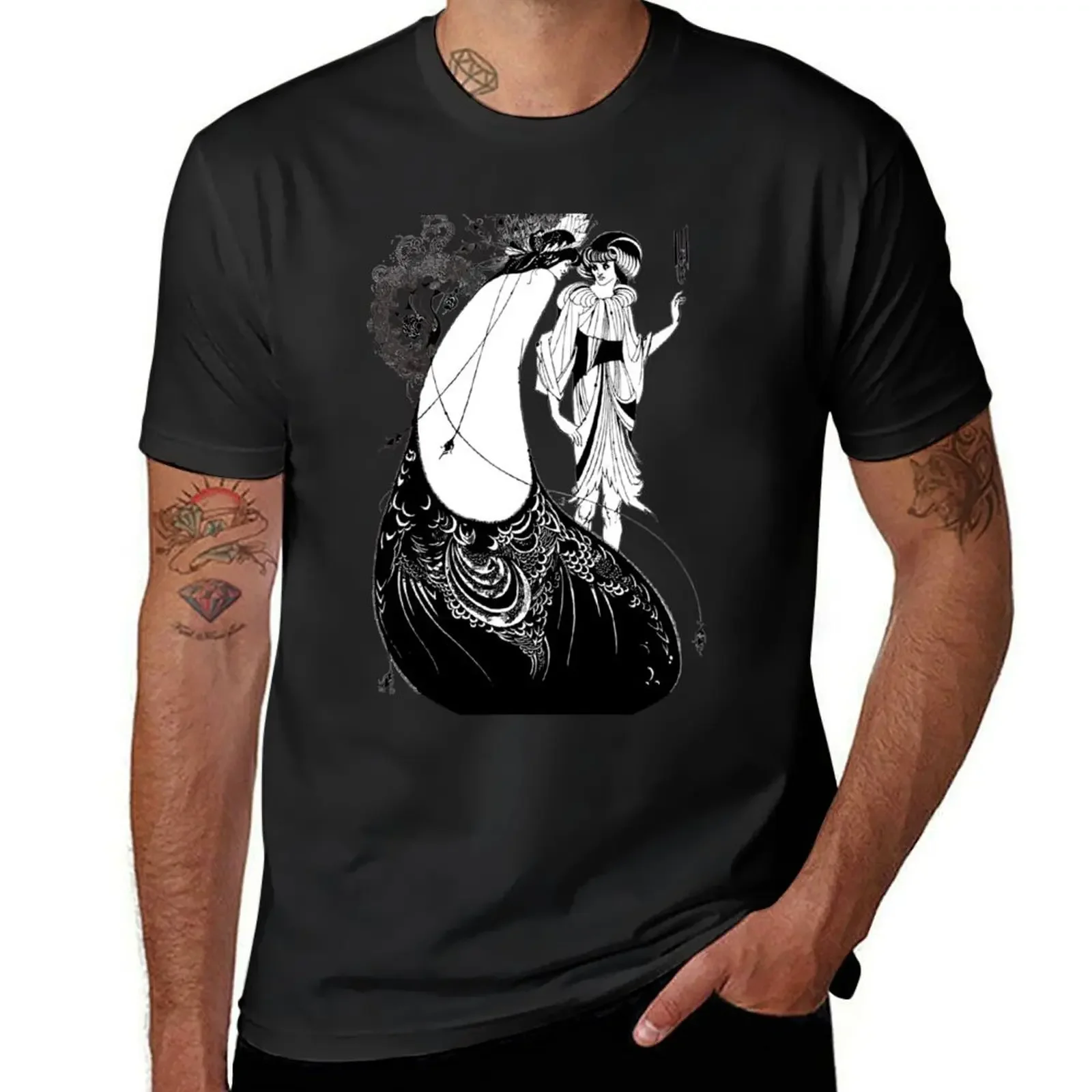 HD. Юбка павлина Из Salomé от Aubrey Beardsley футболка винтажная необходимая мужские