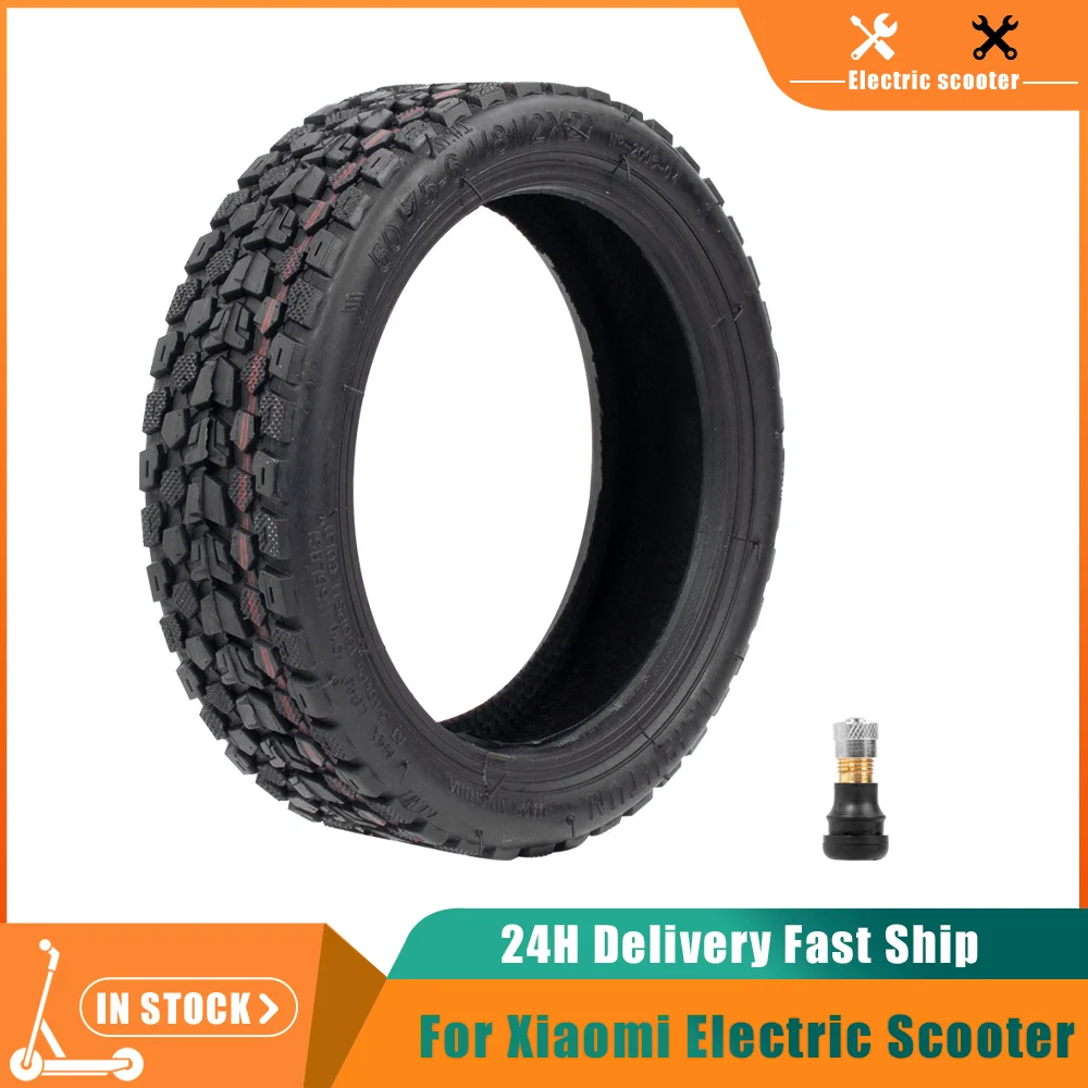 

8.5Inch Tubeless Tire Rubber Off-Road Non-Pneumatic Vacuum Tyre with Nozzle For Xiaomi M365/Pro/1S for Mi3 Scooter 8 1/2x2 Wheel