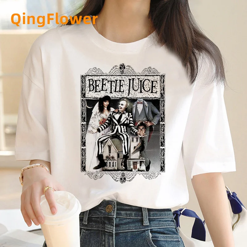 Beetlejuice T-shirt Tshirt Male Manga Graphic Print Top Tees Graphic Beetlejuice T-shirt Tshirt Male Manga Graphic Print Top Tees Graphic