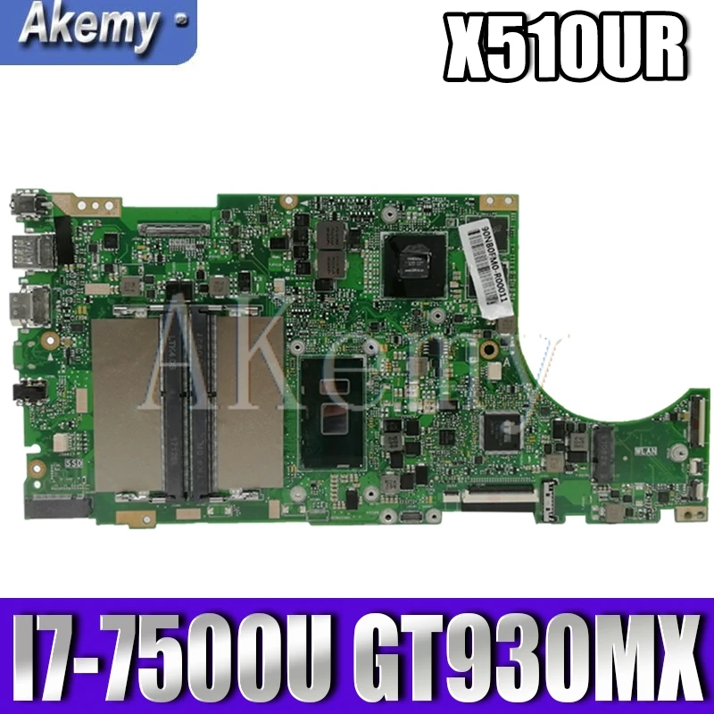 

Akemy X510UR для Asus X510U X510UN X510UR X510URR X510UQ Laotop материнская плата X510UR с фотографией GT930MX