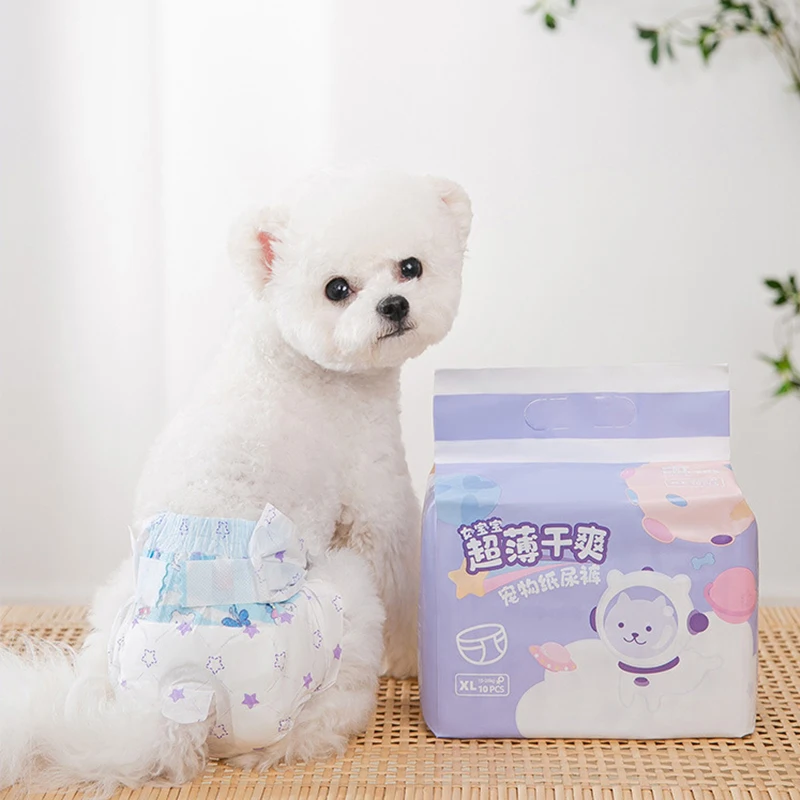 

Dog Diaper Super Absorption Physiological Pants For Periods Pet Female Wraps Sanitary Disposable Leakproof Nappies Pet Supplies